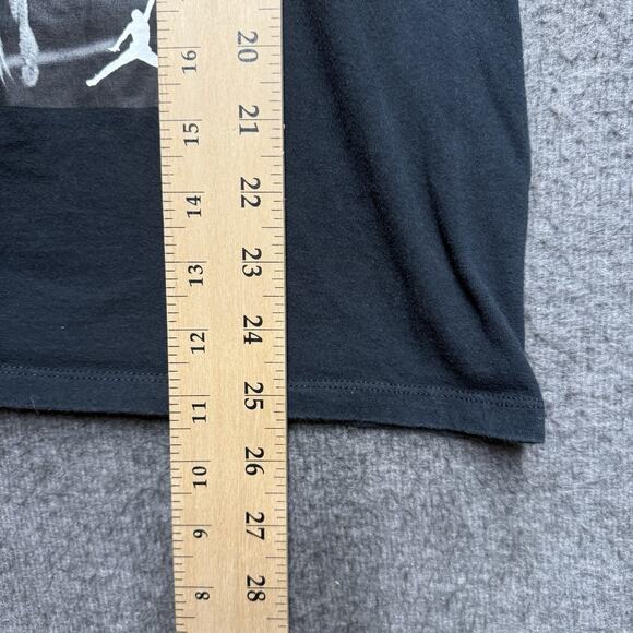 Air Jordan Short Sleeve T Shirt Mens Small Black Basketball Logo Swoosh Pullover - Picture 4 of 5
